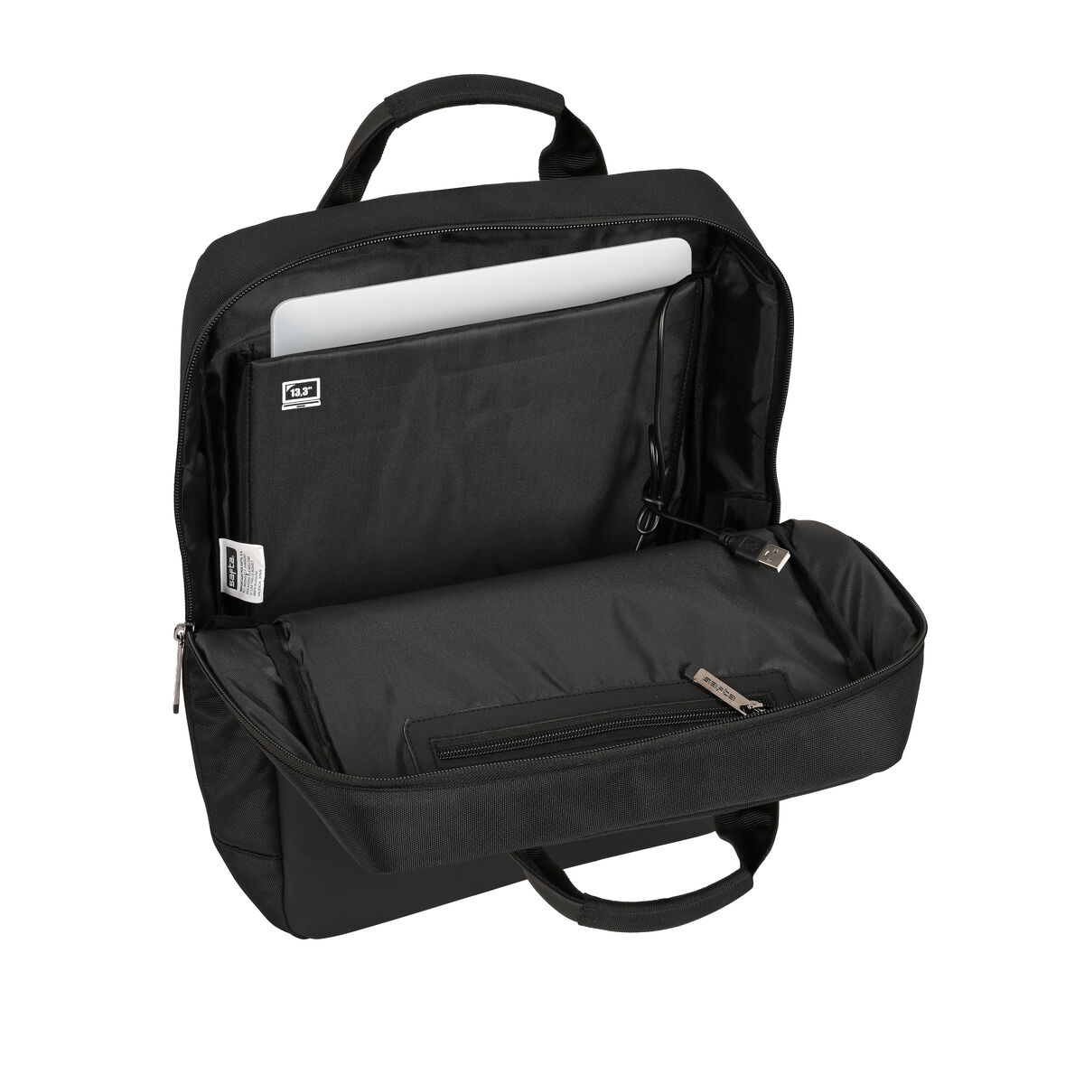 Laptop Backpack Safta Business 13,3” Black (29 x 39 x 11 cm)