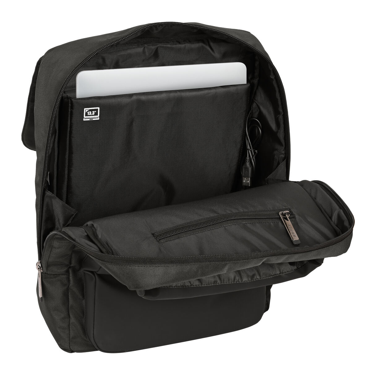Laptop Backpack Safta Business 13,3” Grey (29 x 39 x 12 cm)