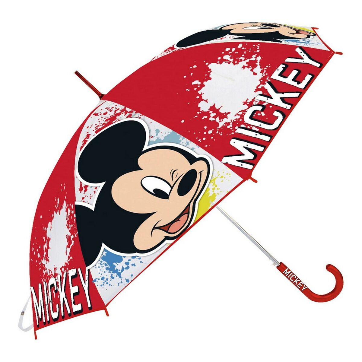 Umbrella Mickey Mouse Happy Smiles Red (Ø 80 cm) Umbrella Mickey Mouse Happy Smiles Red (Ø 80 cm)