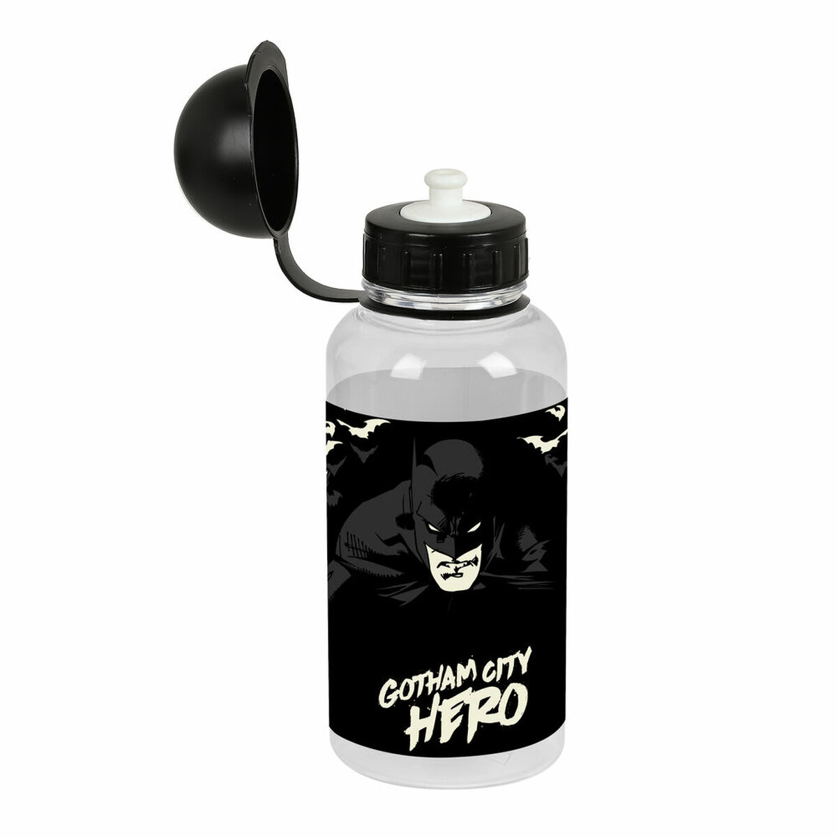 Water bottle Batman Hero Black PVC 500 ml Water bottle Batman Hero Black PVC 500 ml