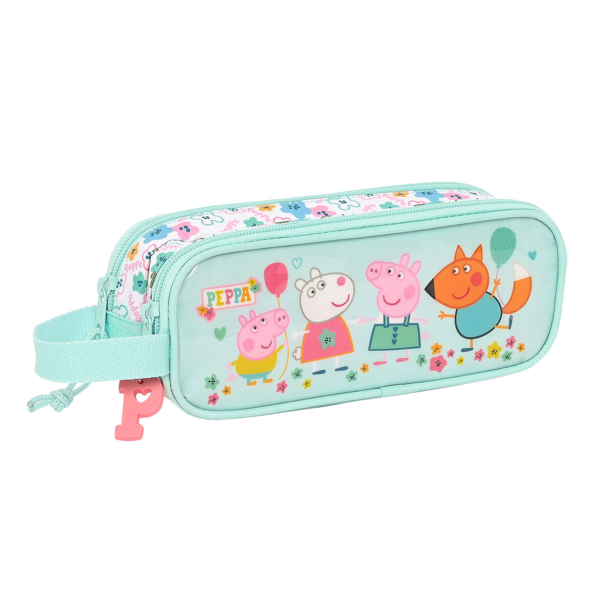 Double Carry-all Peppa Pig Cosy corner Light Blue (21 x 8 x 6 cm) Double Carry-all Peppa Pig Cosy corner Light Blue (21 x 8 x 6 cm)