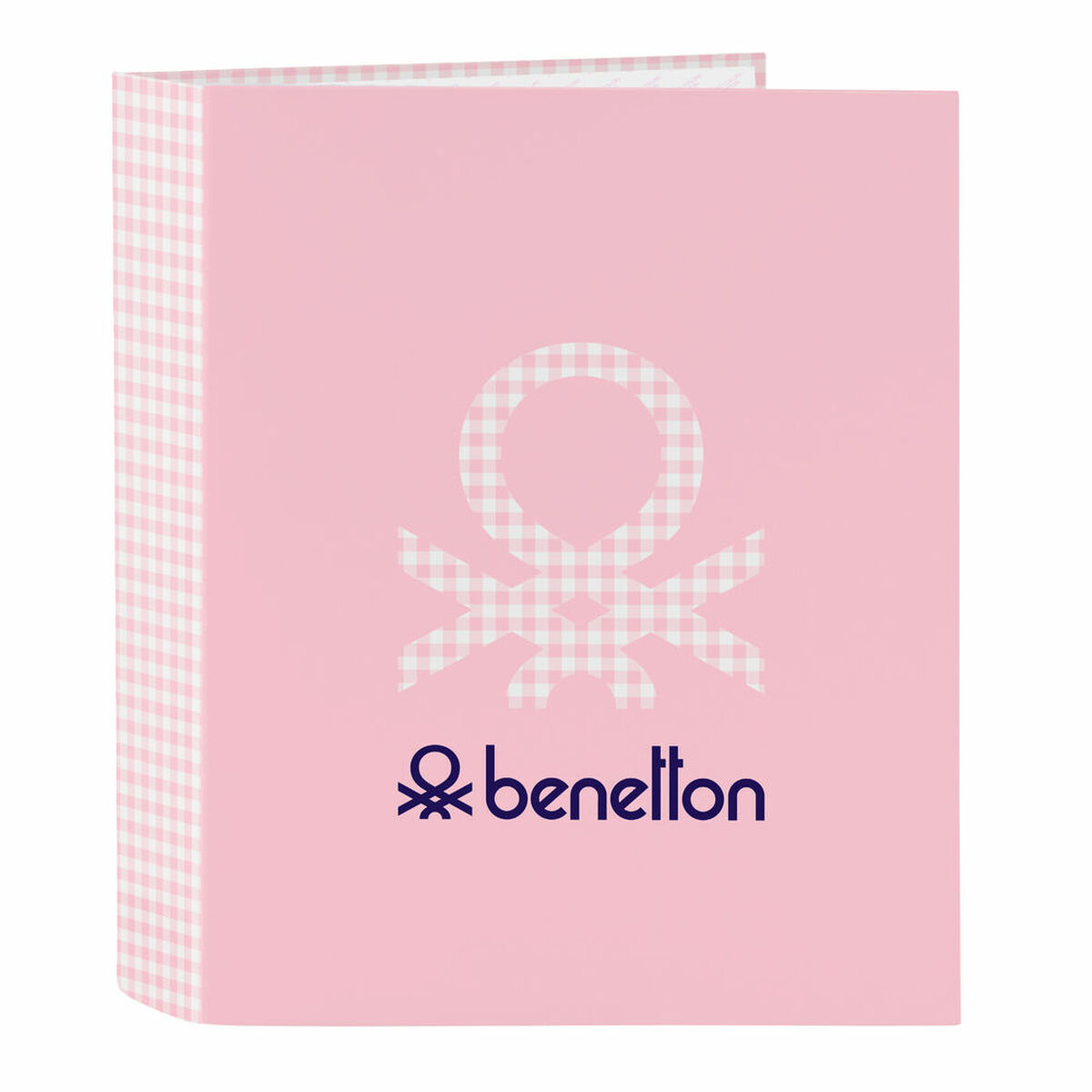 Ring binder Benetton Vichy Pink A4 27 x 33 x 6 cm Ring binder Benetton Vichy Pink A4 27 x 33 x 6 cm
