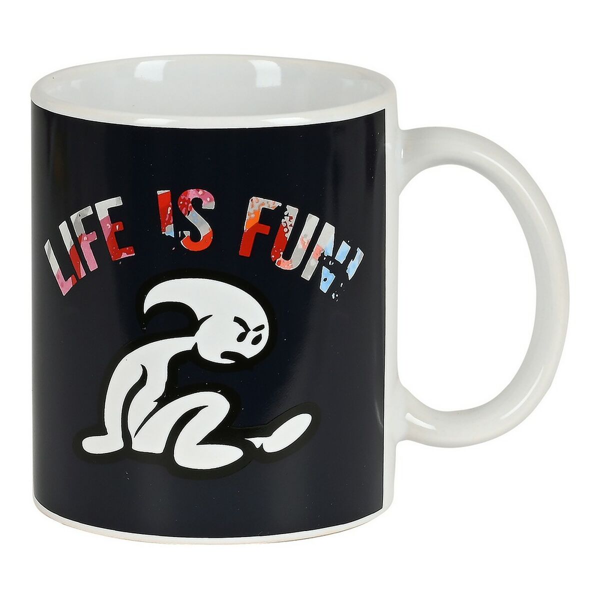 Mug El Niño Life is fun Ceramic Multicolour (350 ml) Mug El Niño Life is fun Ceramic Multicolour (350 ml)