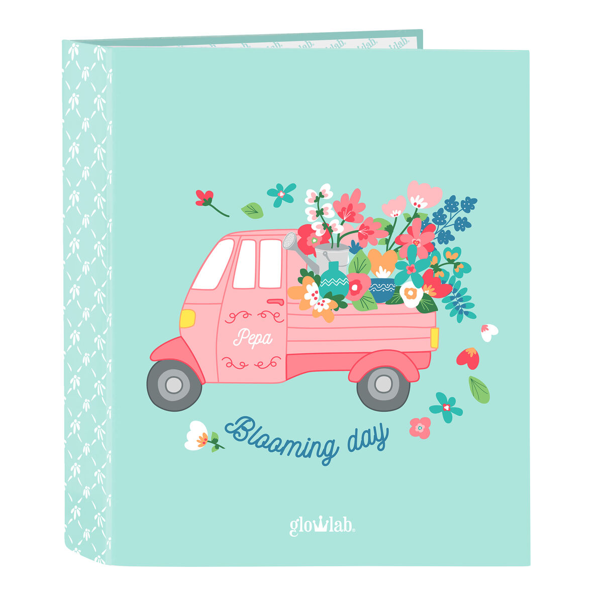 Ring binder Glow Lab Pepa Green A4 27 x 33 x 6 cm Ring binder Glow Lab Pepa Green A4 27 x 33 x 6 cm