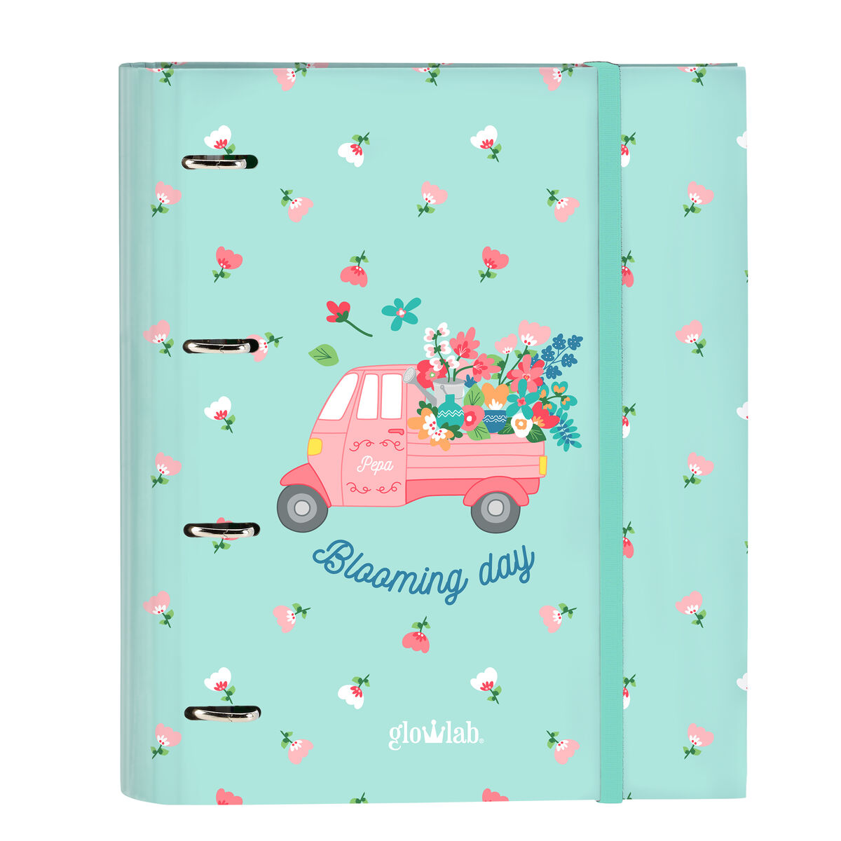 Ring binder Glow Lab Pepa A4 Green (27 x 32 x 3.5 cm) Ring binder Glow Lab Pepa A4 Green (27 x 32 x 3.5 cm)
