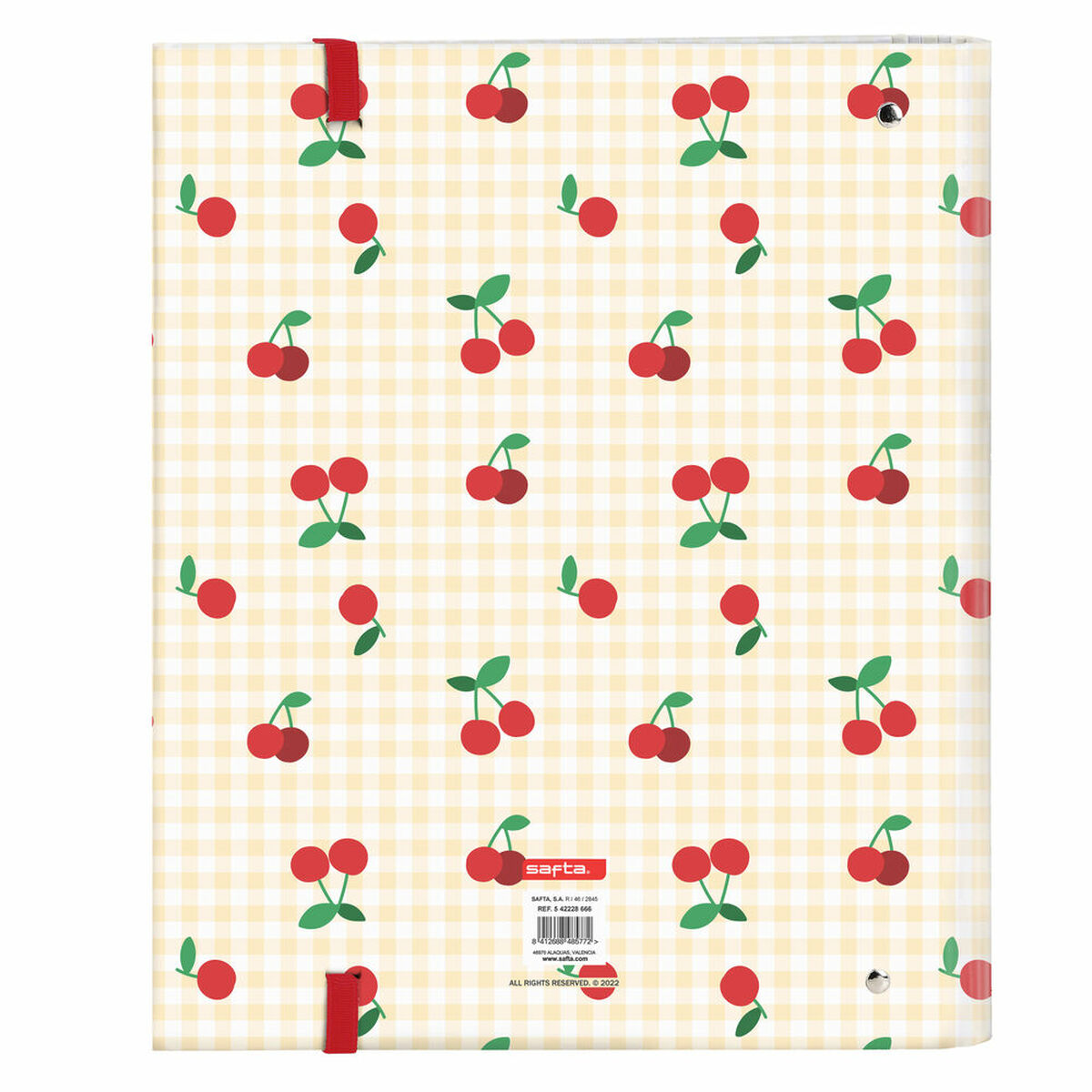Ring binder Safta Cherry A4 Beige (27 x 32 x 3.5 cm)