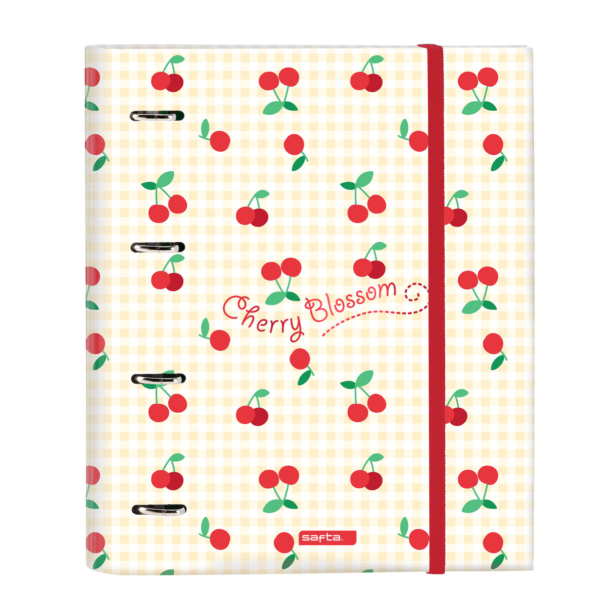 Ring binder Safta Cherry A4 Beige (27 x 32 x 3.5 cm) Ring binder Safta Cherry A4 Beige (27 x 32 x 3.5 cm)