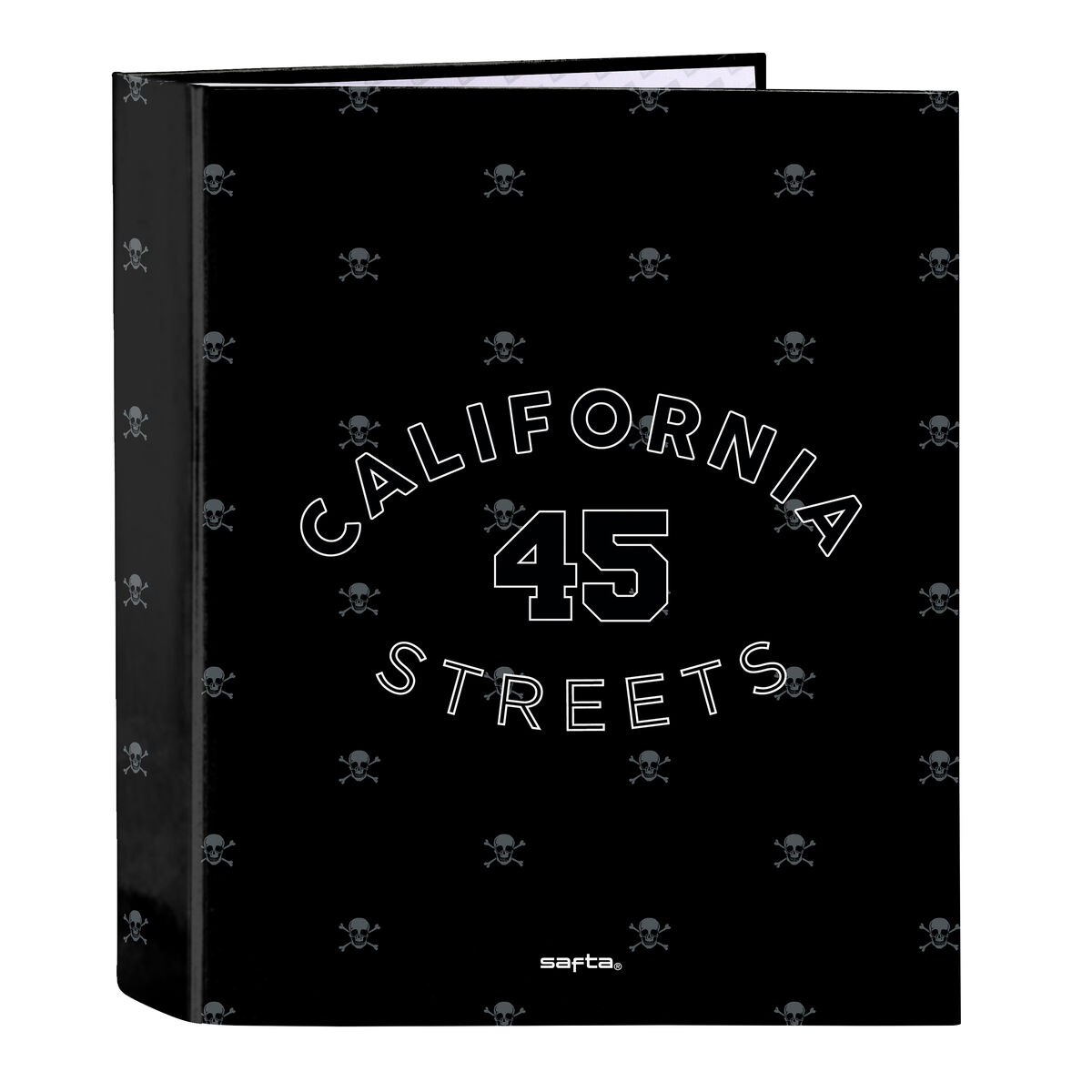 Ring binder Safta California Black A4 27 x 33 x 6 cm Ring binder Safta California Black A4 27 x 33 x 6 cm