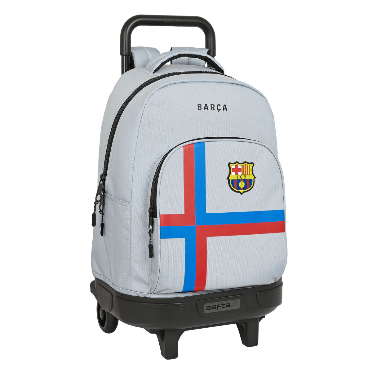 School Rucksack with Wheels F.C. Barcelona Grey (33 x 45 x 22 cm) School Rucksack with Wheels F.C. Barcelona Grey (33 x 45 x 22 cm)