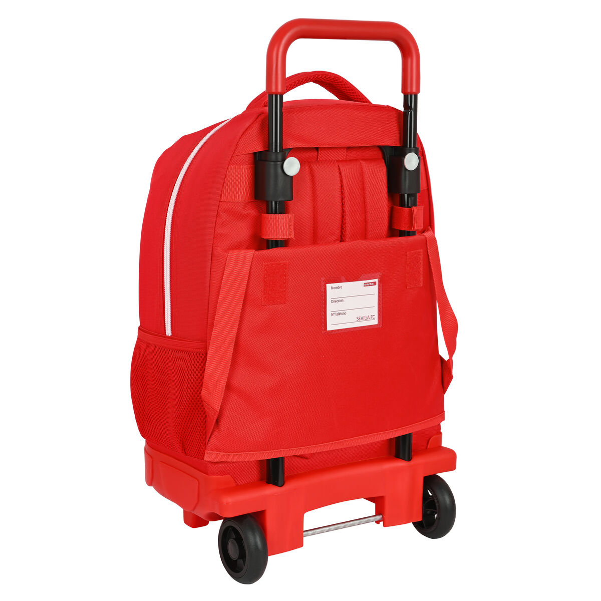 School Rucksack with Wheels Sevilla FÃºtbol Club Red (33 x 45 x 22 cm)