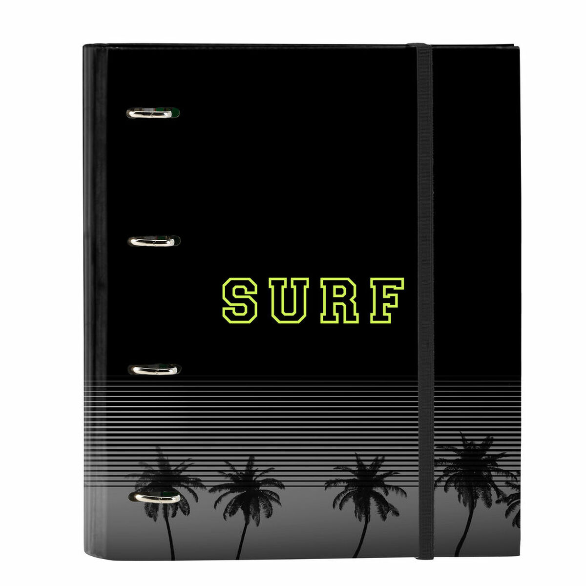 Ring binder Safta Surf A4 Black (27 x 32 x 3.5 cm) Ring binder Safta Surf A4 Black (27 x 32 x 3.5 cm)