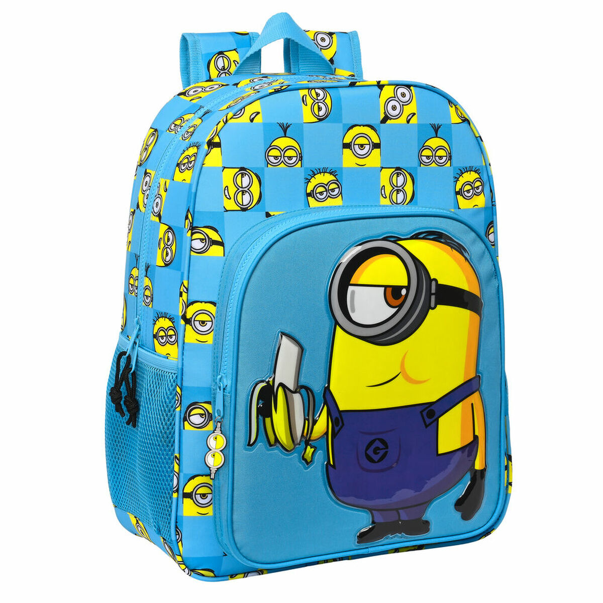School Bag Minions Minionstatic Blue 33 x 42 x 14 cm School Bag Minions Minionstatic Blue 33 x 42 x 14 cm