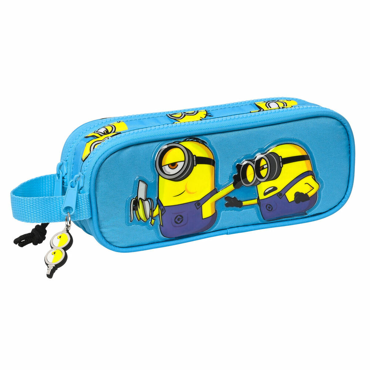 Double Carry-all Minions Minionstatic Blue (21 x 8 x 6 cm) Double Carry-all Minions Minionstatic Blue (21 x 8 x 6 cm)