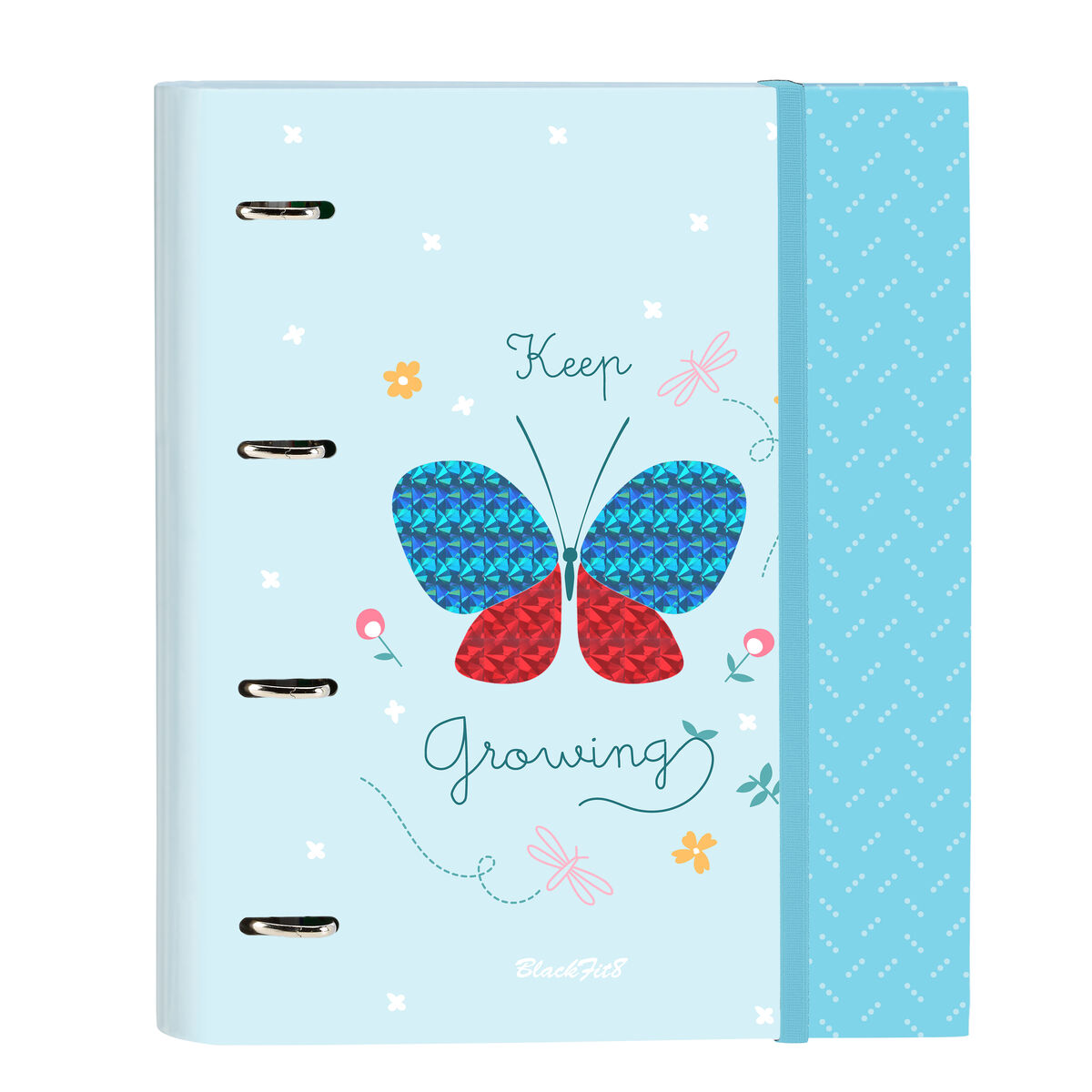 Ring binder BlackFit8 Mariposa A4 Light Blue (27 x 32 x 3.5 cm) Ring binder BlackFit8 Mariposa A4 Light Blue (27 x 32 x 3.5 cm)