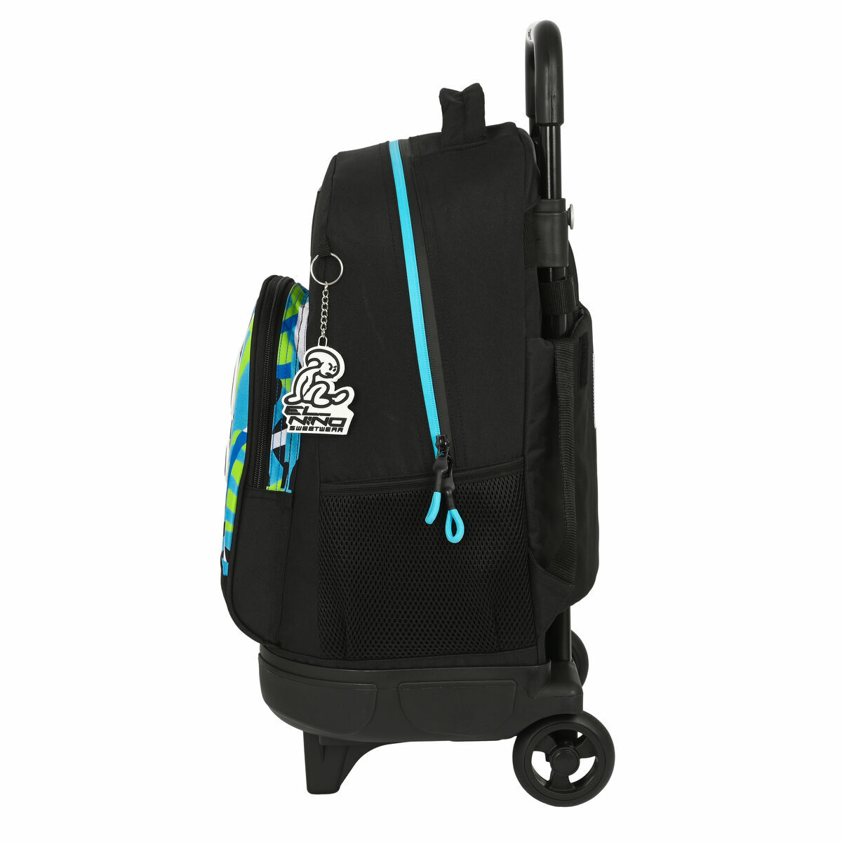 School Rucksack with Wheels El NiÃ±o Green Bali 33 x 22 x 45 cm