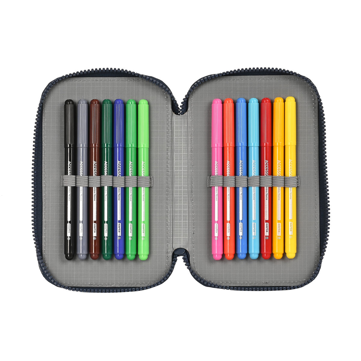 School Case with Accessories El NiÃ±o Bahia Blue 12.5 x 19.5 x 4 cm (28 Pieces)