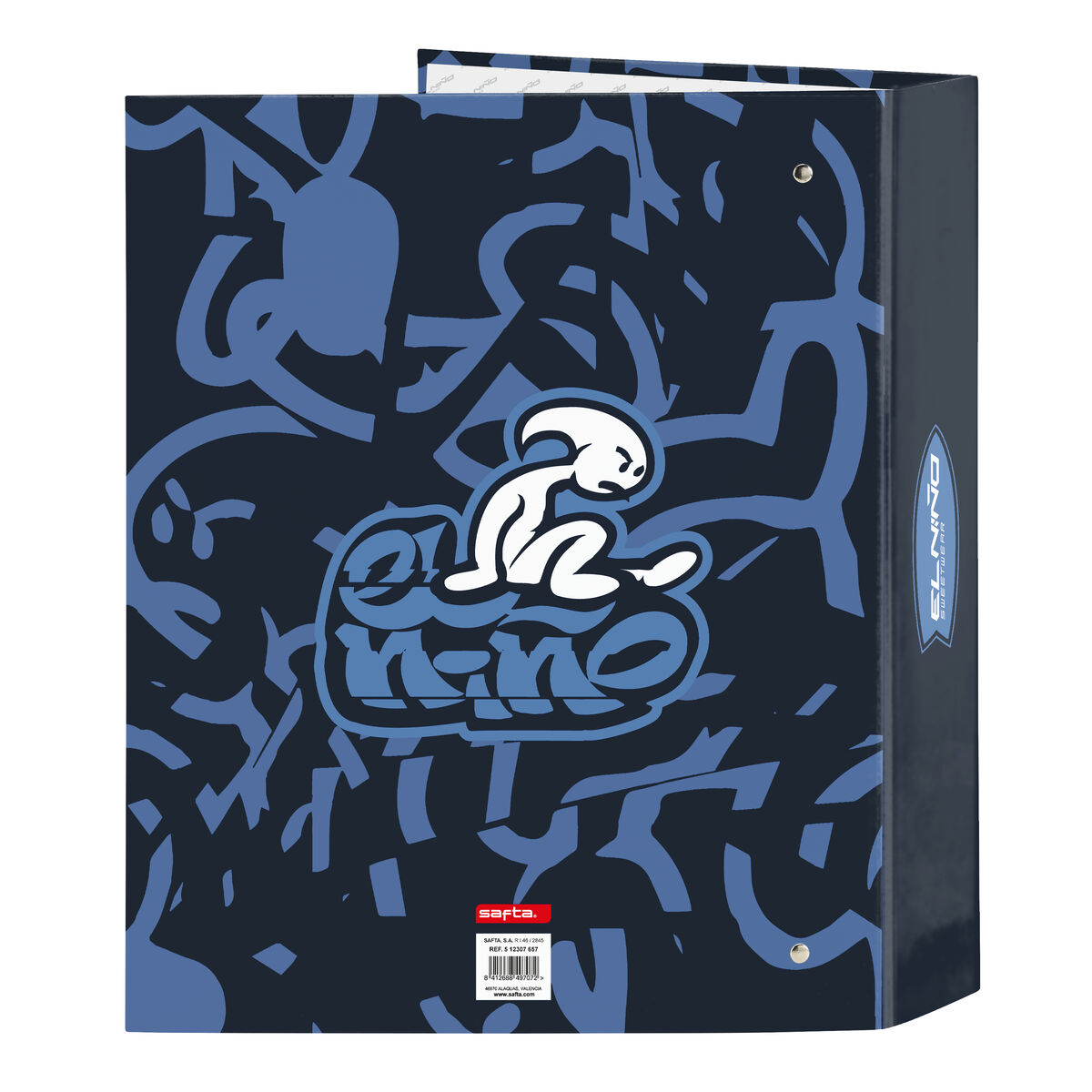 Ring binder El NiÃ±o Bahia Blue A4 (27 x 33 x 6 cm)
