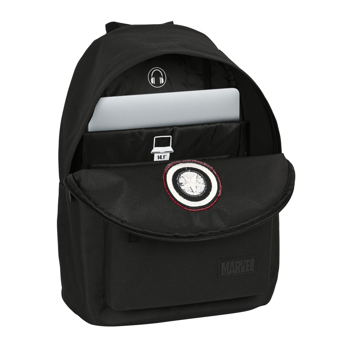 Laptop Backpack Capitán América 14,1” Black
