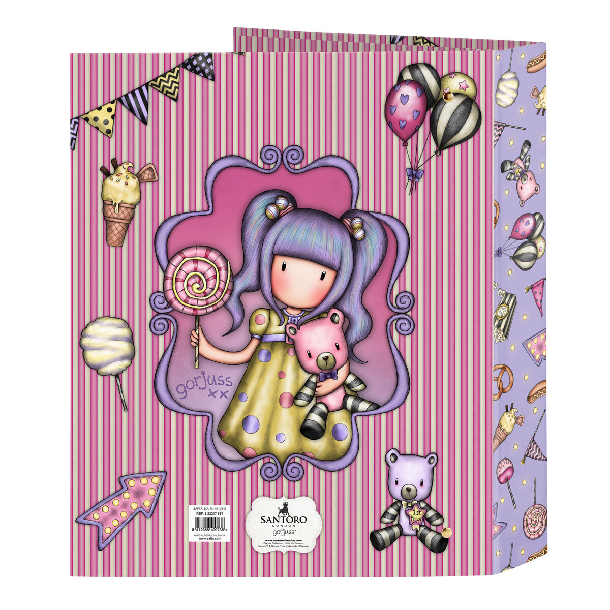 Ring binder Gorjuss First prize Lilac A4 27 x 33 x 6 cm