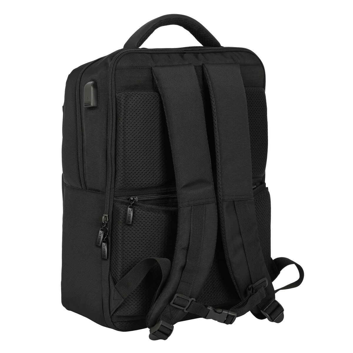 Laptop Backpack Sevilla Fútbol Club Premium 15,6” Black (31 x 44 x 13 cm)