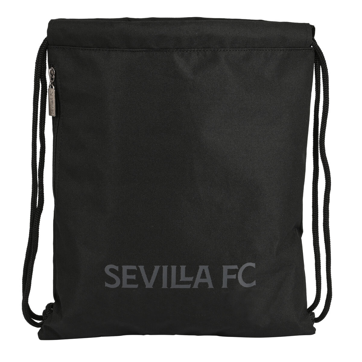 Backpack with Strings Sevilla Fútbol Club Teen 35 x 40 x 1 cm Black Backpack with Strings Sevilla Fútbol Club Teen 35 x 40 x 1 cm Black