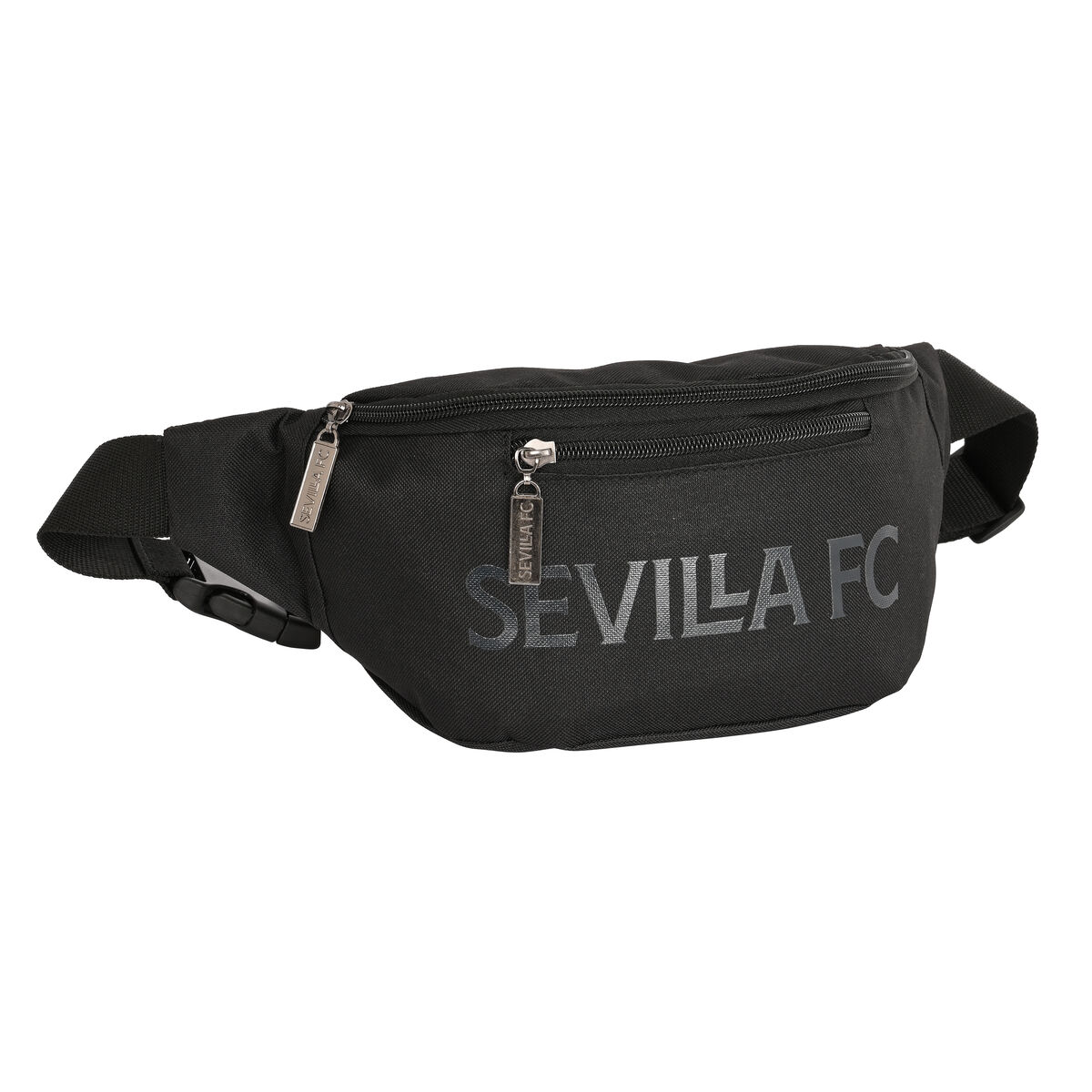 Belt Pouch Sevilla Ftbol Club Teen Black Sporting 23 x 12 x 9 cm