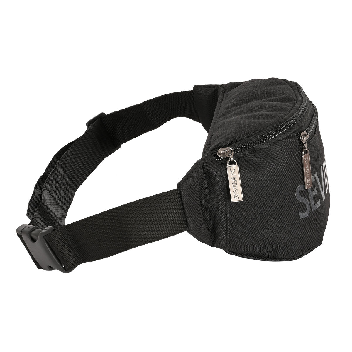Belt Pouch Sevilla Ftbol Club Teen Black Sporting 23 x 12 x 9 cm
