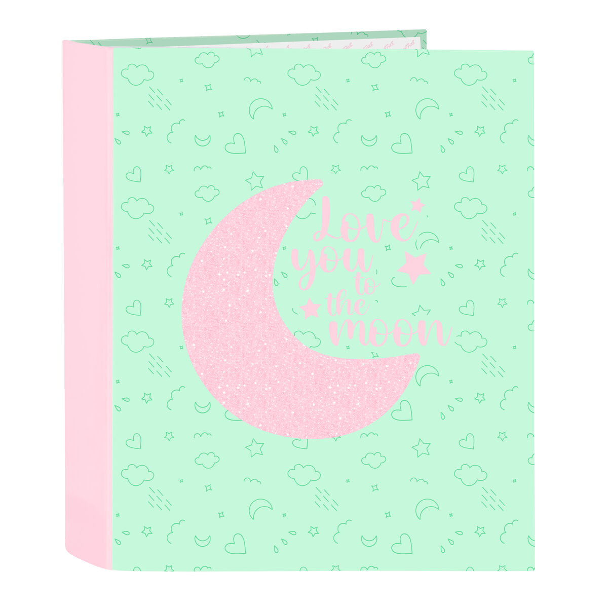 Ring binder BlackFit8 Moon Green A4 27 x 33 x 6 cm Ring binder BlackFit8 Moon Green A4 27 x 33 x 6 cm