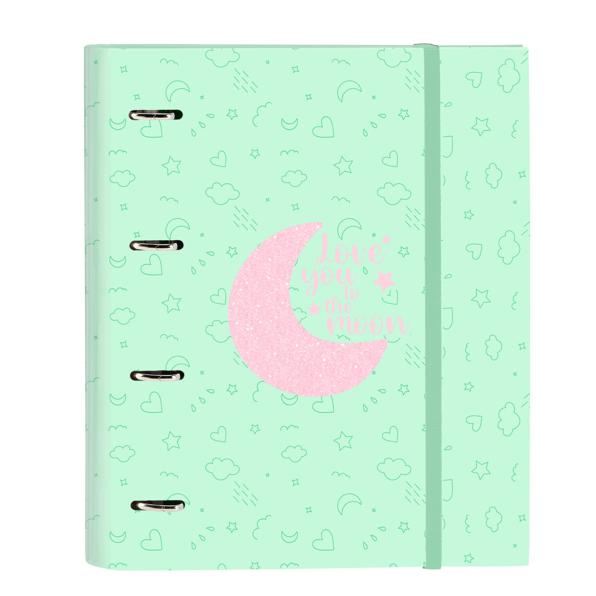 Ring binder BlackFit8 Moon Green 27 x 32 x 3.5 cm