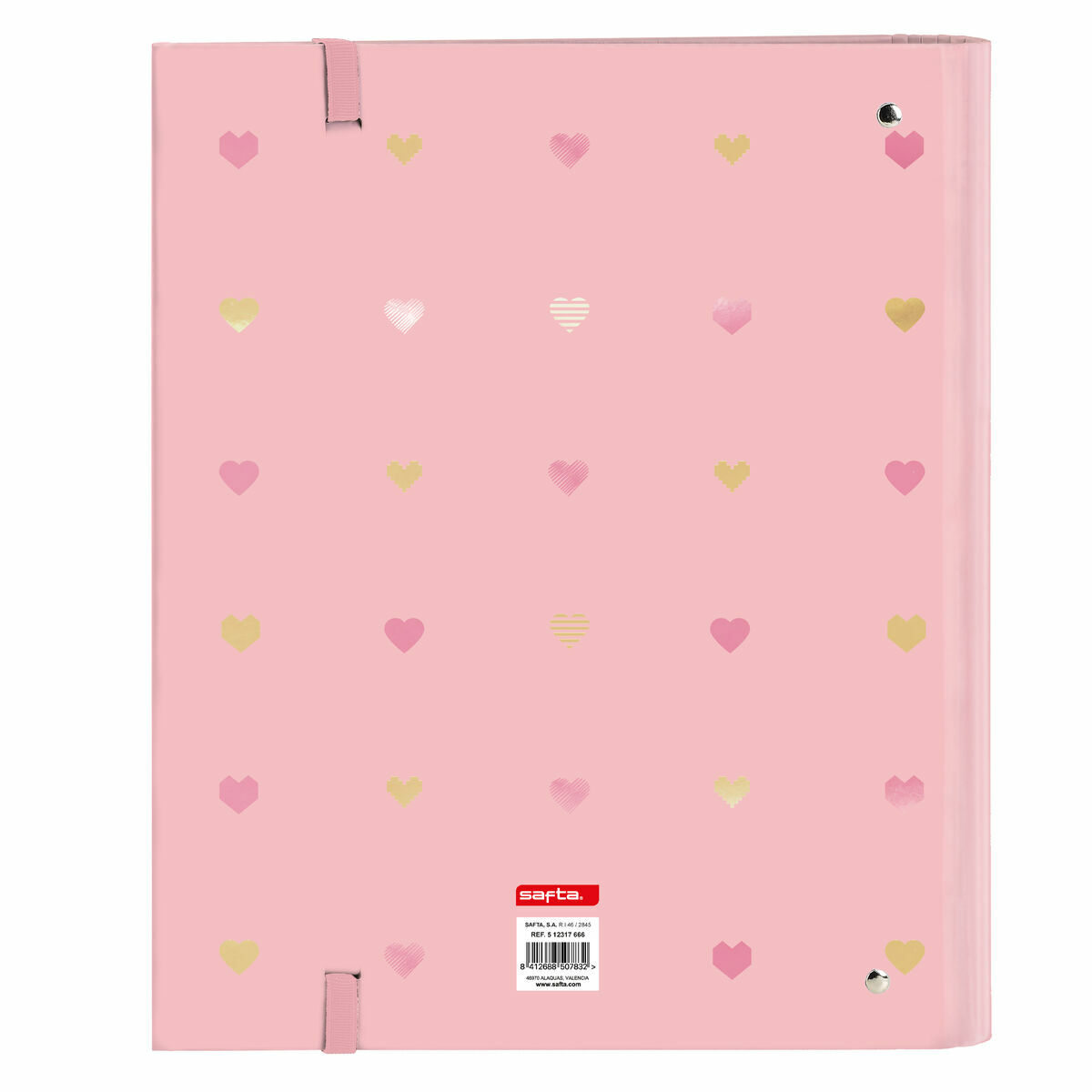 Ring binder Glow Lab Hearts Replacement (100 Sheets) A4