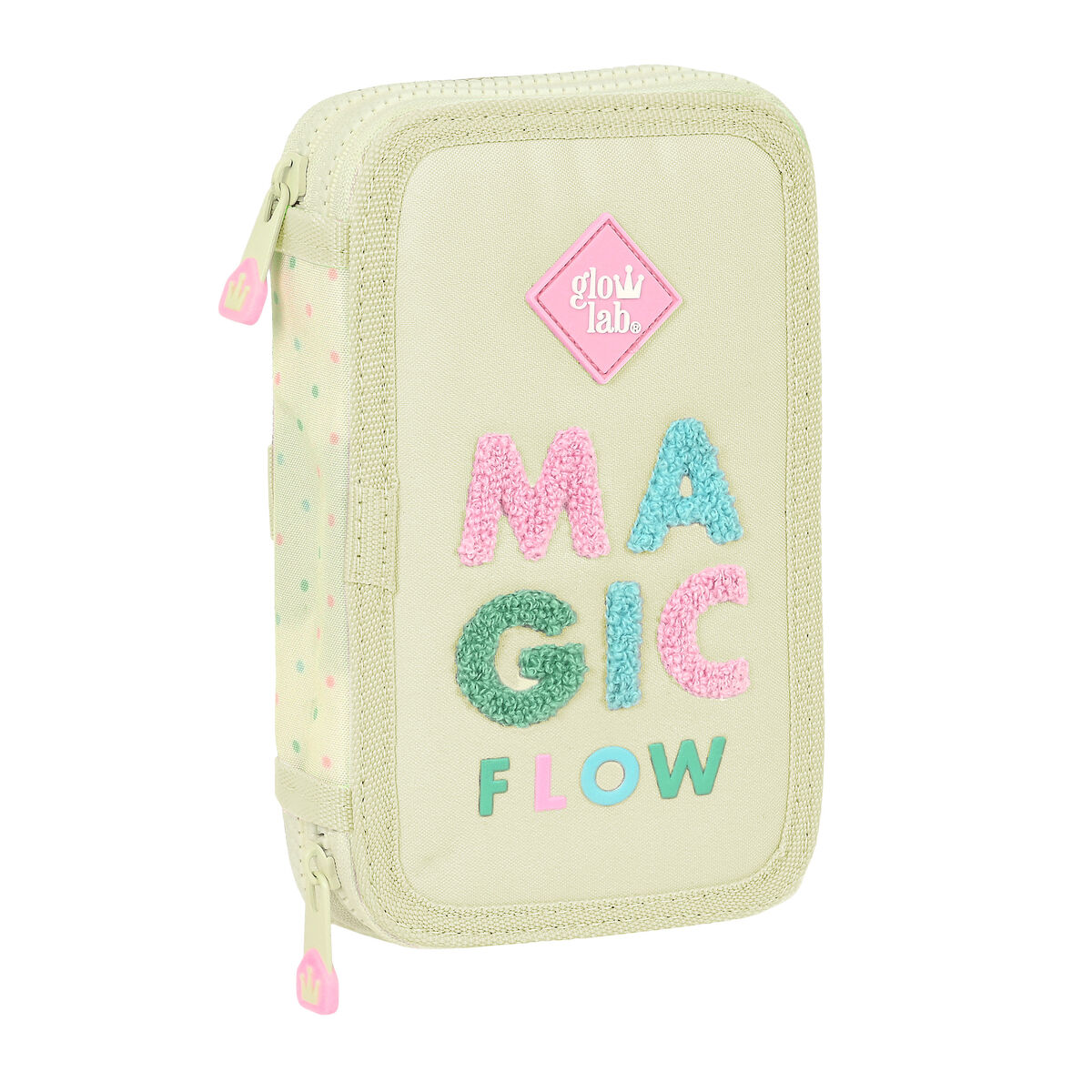 School Case with Accessories Glow Lab Magic flow Beige 12.5 x 19.5 x 4 cm (28 Pieces) School Case with Accessories Glow Lab Magic flow Beige 12.5 x 19.5 x 4 cm (28 Pieces)