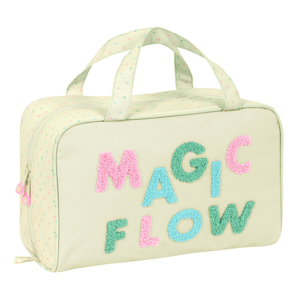School Toilet Bag Glow Lab Magic flow Beige 31 x 14 x 19 cm School Toilet Bag Glow Lab Magic flow Beige 31 x 14 x 19 cm
