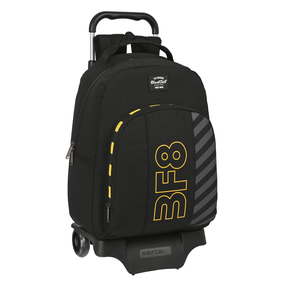 School Rucksack with Wheels BlackFit8 Zone Black 32 x 42 x 15 cm School Rucksack with Wheels BlackFit8 Zone Black 32 x 42 x 15 cm