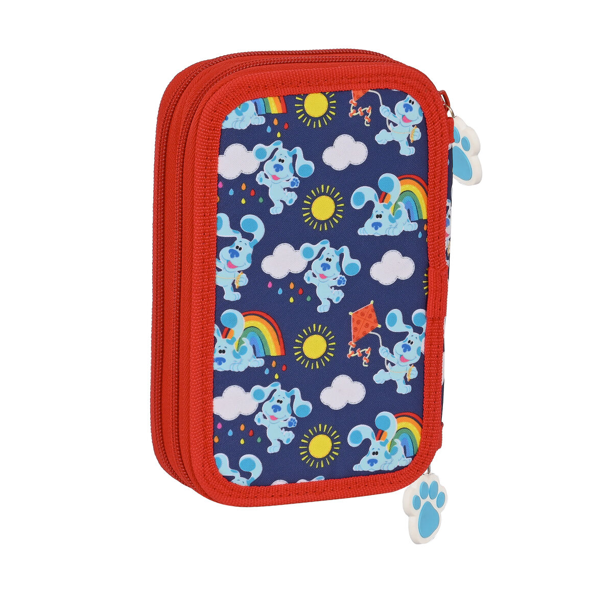 Double Pencil Case Blue’s Clues Navy Blue (28 Pieces)