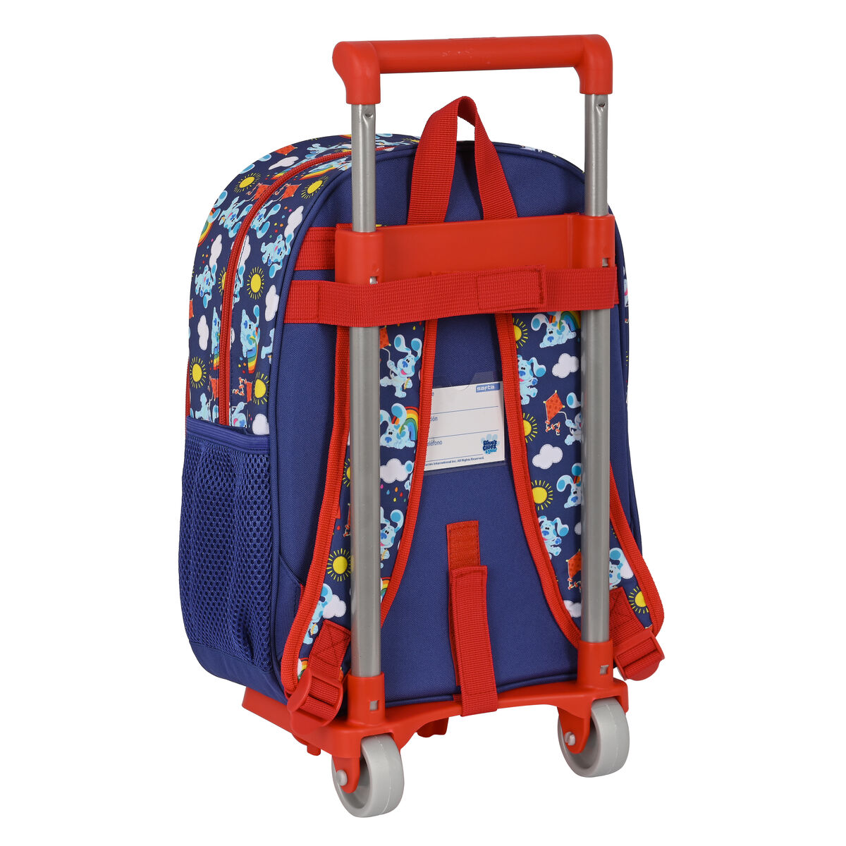 School Rucksack with Wheels Blue’s Clues Navy Blue (26 x 34 x 11 cm)
