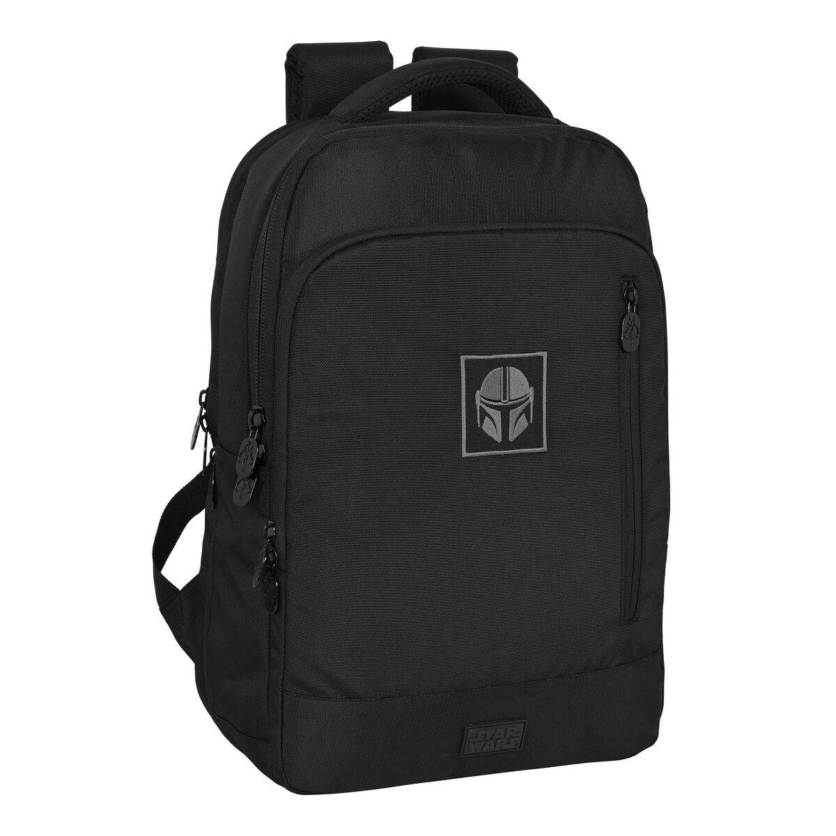 Rucksack for Laptop and Tablet with USB Output The Mandalorian Black Rucksack for Laptop and Tablet with USB Output The Mandalorian Black