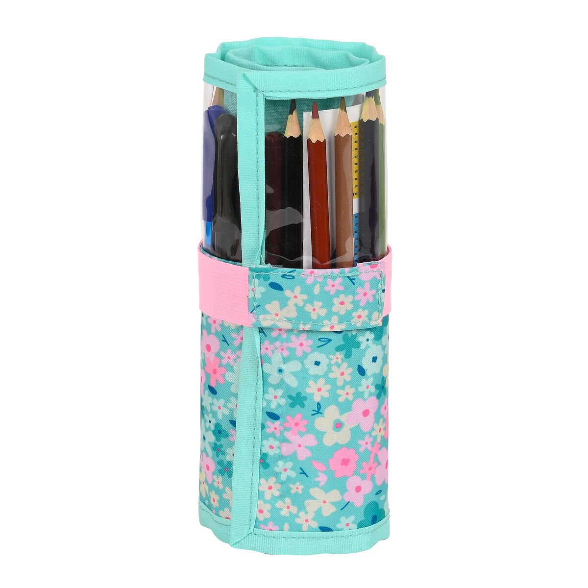 School Case with Accessories Vicky MartÃ­n Berrocal Mint paradise Mint (27 Pieces) (7 x 20 x 7 cm)