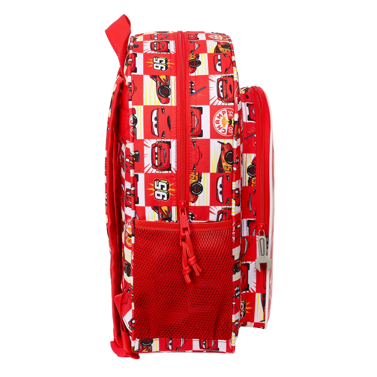 School Bag Cars Let’s race Red White (32 x 38 x 12 cm)