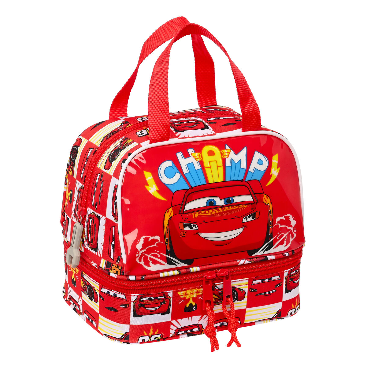 Lunchbox Cars Let’s race White Red 20 x 20 x 15 cm