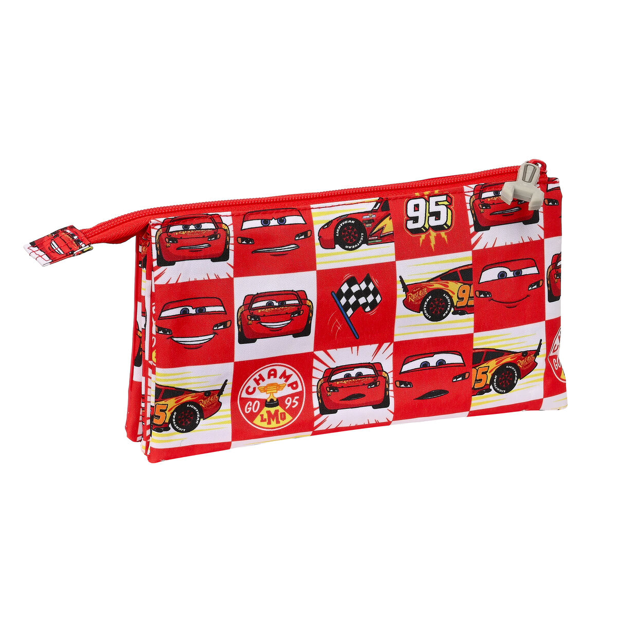 Triple Carry-all Cars Let’s race Red White (22 x 12 x 3 cm)