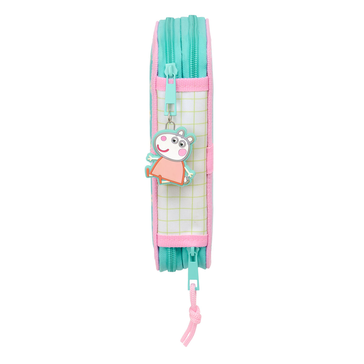 School Case with Accessories Peppa Pig Pretty flowers Yellow Mint 12.5 x 19.5 x 4 cm 29 Pieces