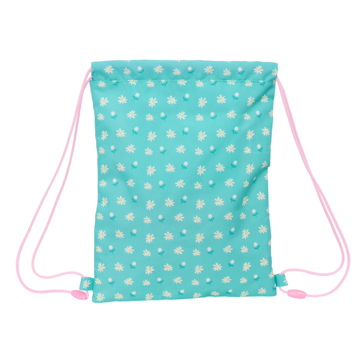 Backpack with Strings Peppa Pig Pretty flowers Yellow Mint 26 x 34 x 1 cm