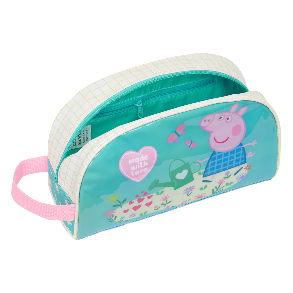 Travel Vanity Case Peppa Pig Pretty flowers Yellow Mint 26 x 16 x 9 cm