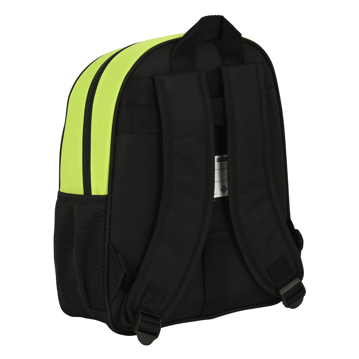 School Bag Real Betis BalompiÃ© Black Lime 28 x 34 x 10 cm