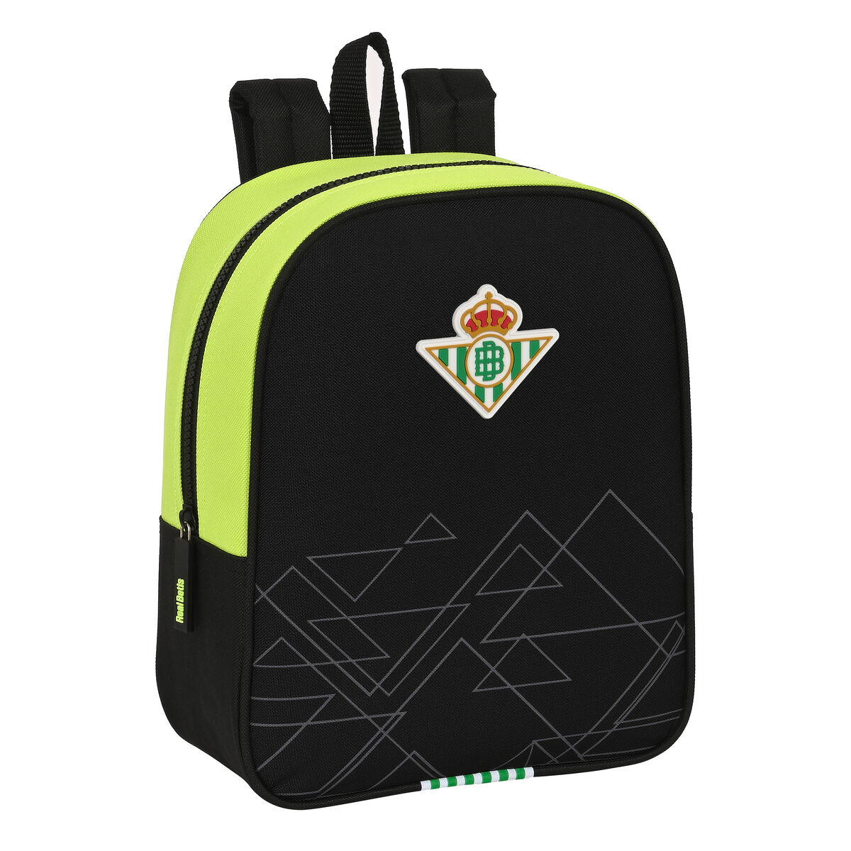 School Bag Real Betis BalompiÃ© Black Lime 22 x 27 x 10 cm