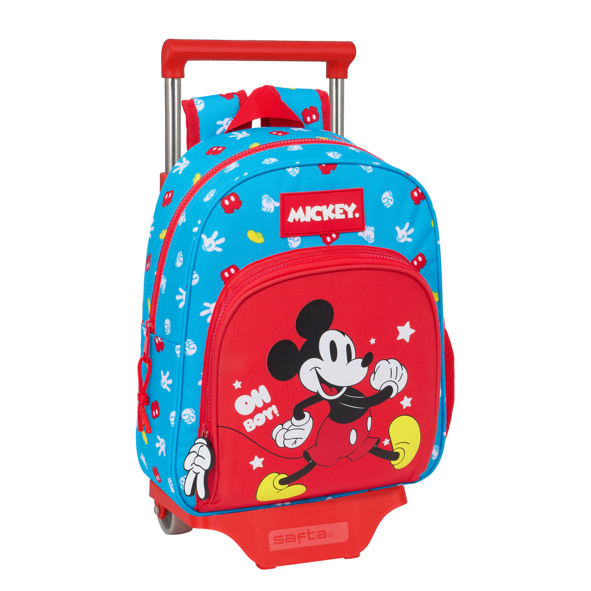 School Rucksack with Wheels Mickey Mouse Clubhouse Fantastic Blue Red 28 x 34 x 10 cm School Rucksack with Wheels Mickey Mouse Clubhouse Fantastic Blue Red 28 x 34 x 10 cm