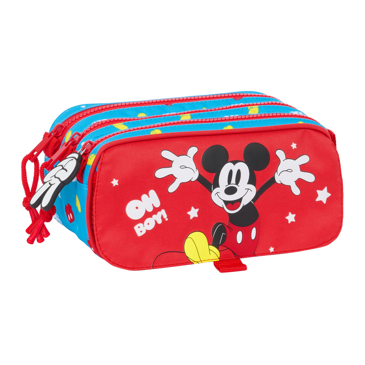 Double Carry-all Mickey Mouse Clubhouse Fantastic Blue Red 21,5 x 10 x 8 cm Double Carry-all Mickey Mouse Clubhouse Fantastic Blue Red 21,5 x 10 x 8 cm