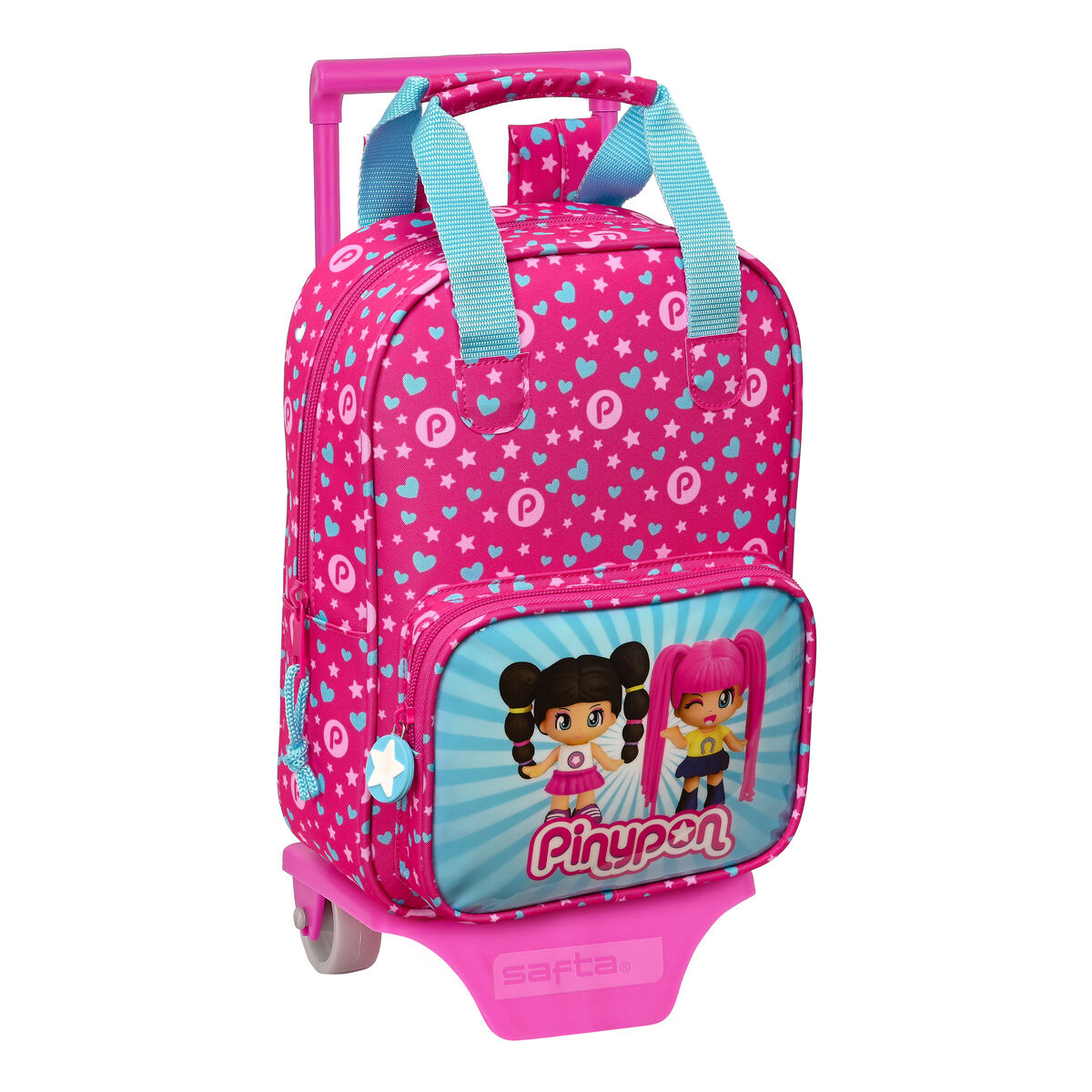 School Rucksack with Wheels Pinypon Blue Pink 20 x 28 x 8 cm School Rucksack with Wheels Pinypon Blue Pink 20 x 28 x 8 cm