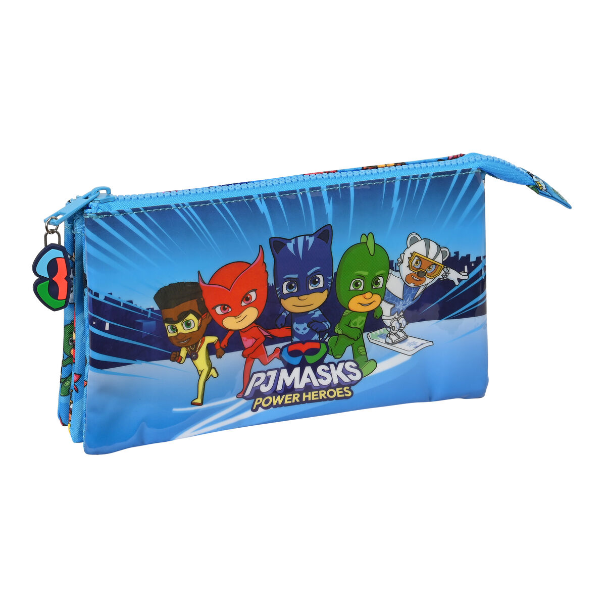 Triple Carry-all PJ Masks Blue 22 x 12 x 3 cm Triple Carry-all PJ Masks Blue 22 x 12 x 3 cm