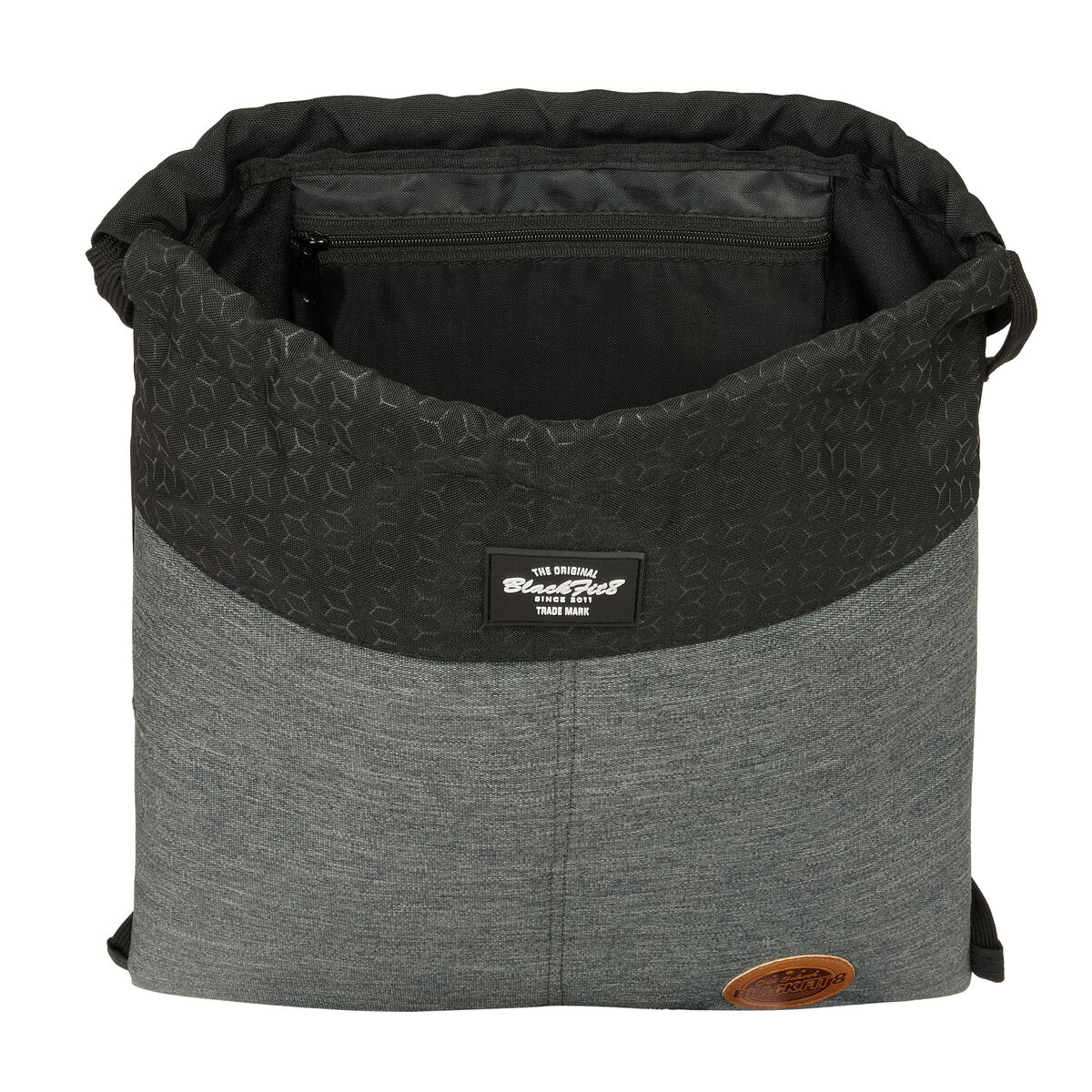 Backpack with Strings BlackFit8 Old school Black Grey 35 x 40 x 1 cm